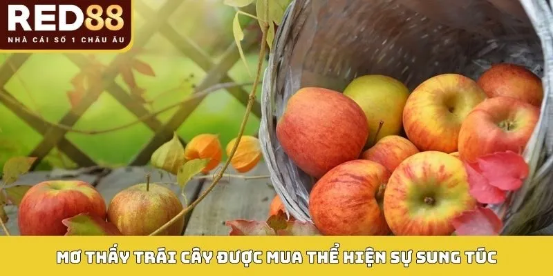 Mơ thấy trái cây được mua thể hiện sự sung túc